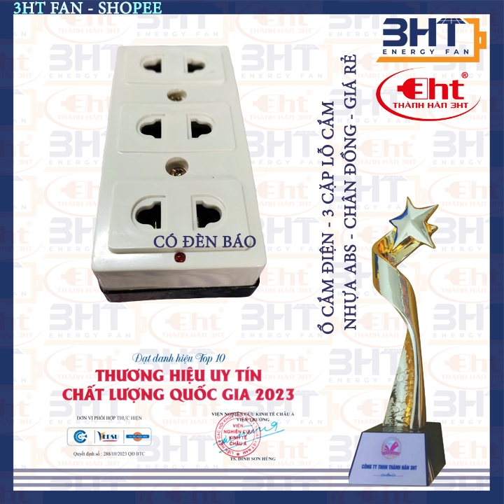 Ổ cắm 3 lỗ K103 - HÀNG BÌNH DÂN