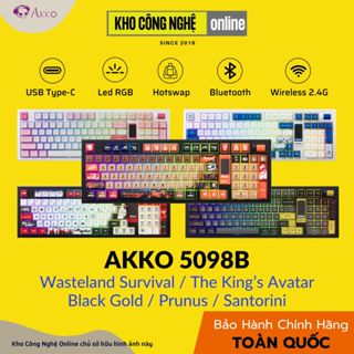 Bàn phím cơ AKKO 5098B (Bluetooth 5.0 / Wireless 2.4Ghz / RGB / Hotswap)