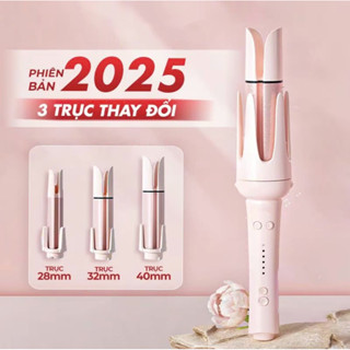 Máy uốn tóc xoăn tự động XN-399 3 trục thay đổi đường kính uốn 28mm, 32mm và 40mm tặng kèm 1 lược 2 kẹp tóc