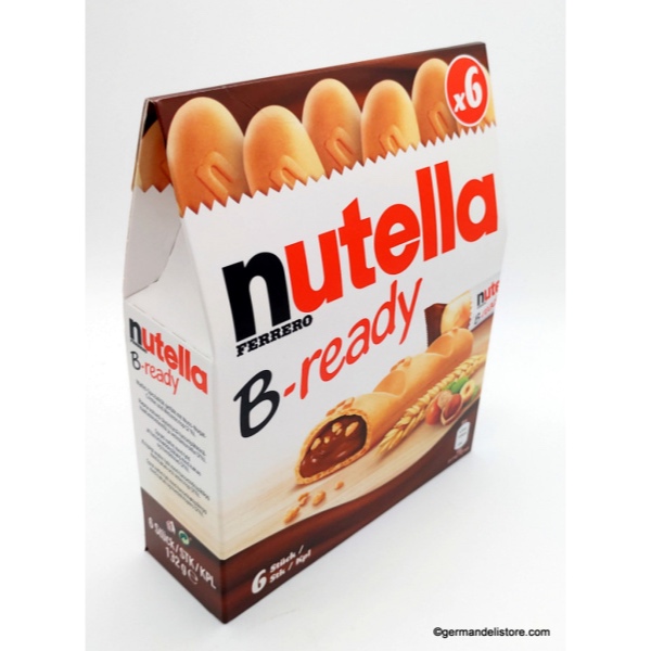 BÁNH KEM XỐP Nutella Fererro B-Ready Biscuits, NHÂN HẠT QUẢ PHỈ Hazelnut, 132g - 193g