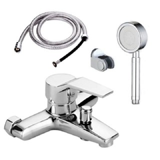  Sen vòi bộ củ sen tắm nóng lạnh hợp kim đồng cao cấp mạ crom bóng 5 lớp kèm vòi hoa sen tăng áp nhôm SNL904-VHS08 