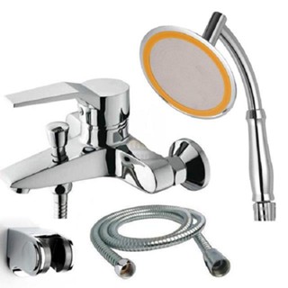  Sen vòi bộ sen tắm nóng lạnh GIORMANI cao cấp giá rẻ mạ crom bóng 5 lớp kèm bát sen tăng áp cỡ đại 15cm SNL904-VHS04 