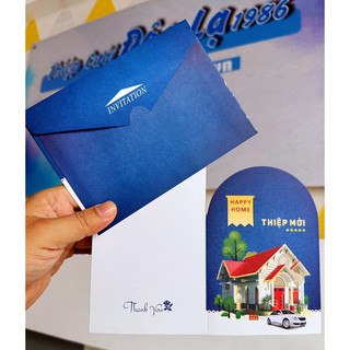 Thiệp Tân gia (Xanh)