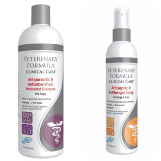  VETERINARY FORMULA Antiparasitic & Antiseborrheic Medicated Shampoo Mỹ 473ml 