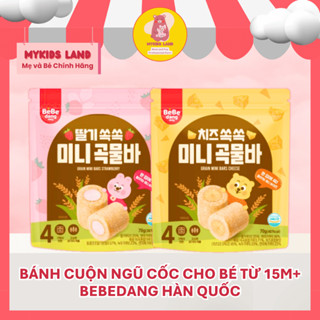 [DATE T9.2025] Bánh Cuộn Ngũ Cốc Mini BEBEDANG Hàn Quốc Cho Bé Ăn Dặm Từ 15M+