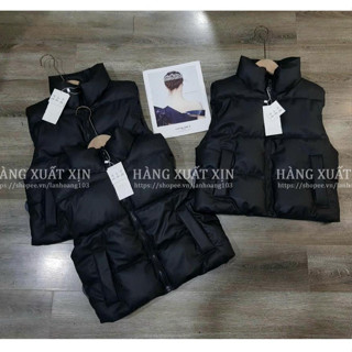  Áo phao da gile nữ Z@R hàng xuất dư xịn vải da mềm dẻo siêu đẹp và ấm áp 