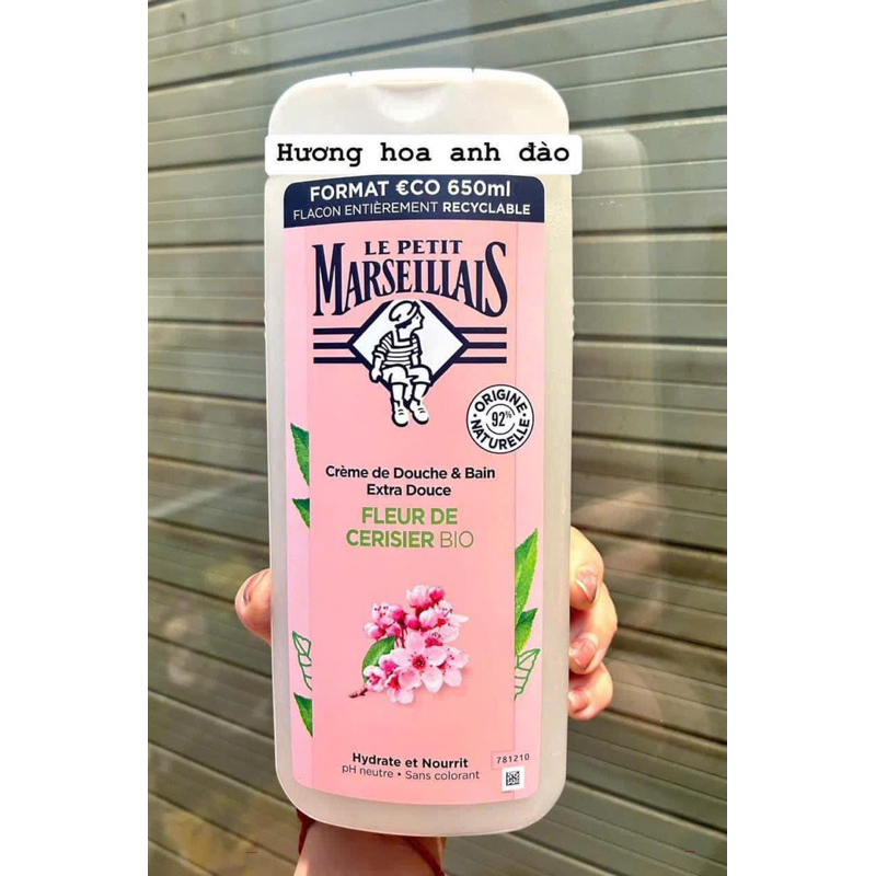 (NỘI ĐỊA PHÁP) SỮA TẮM LE PETIT MARSEILLAIS 650ML