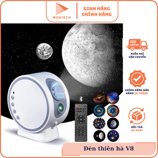 Đèn Thiên Hà V8 Có Loa Bluetooth Chiếu Galaxy Hình Trái Đất Hành Tinh Thiên Văn Decor Trang Trí Nhà 
