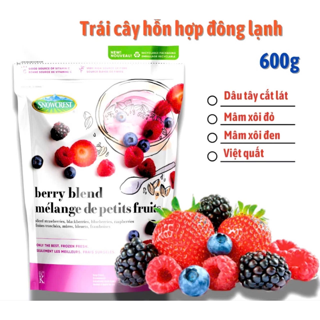 Trái cây tươi Cấp Đông Snowcres Canada