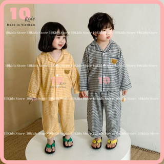 [8-40KG] Bộ Ngủ Pijama Phong Cách Hàn Quốc Cho Bé Trai, Bé Gái - Chất Liệu Kate Thái Siêu Mát Cực Thích