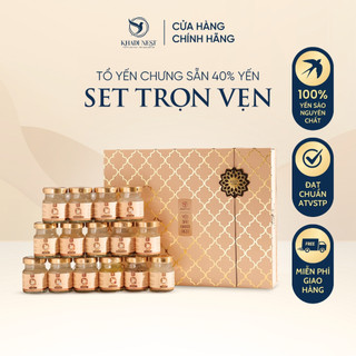  Set Hộp Yến 15 Hũ KhaDi Nest 70ml - Yến Sào Khánh Hòa 40% Nguyên Chất | Chuẩn Vị | Biếu Tặng Cao Cấp 