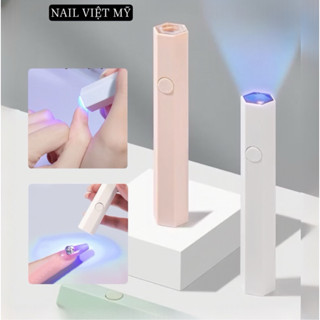 Máy hơ gel mini tích điện cầm tay 3W hơ gel, đá, móng úp.