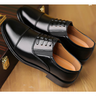 Giày tây nam công sở kiểu giả dây đế cao su được khâu chắc chắn đế cao 4cm (SQTHO)