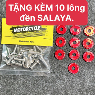 [ Tặng 10 lông đền salaya ] Ốc Salaya Full dàn áo các dòng xe - Inox 304 - Salaya chính hãng [ Bảo hành trọn đời ]
