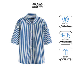Áo Sơ Mi Jeans Tay Ngắn Form Oversize - Routine 10F24DSH006