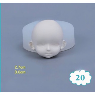 Khuôn mặt silicon tạo hình chibi/ đất sét/DIY.