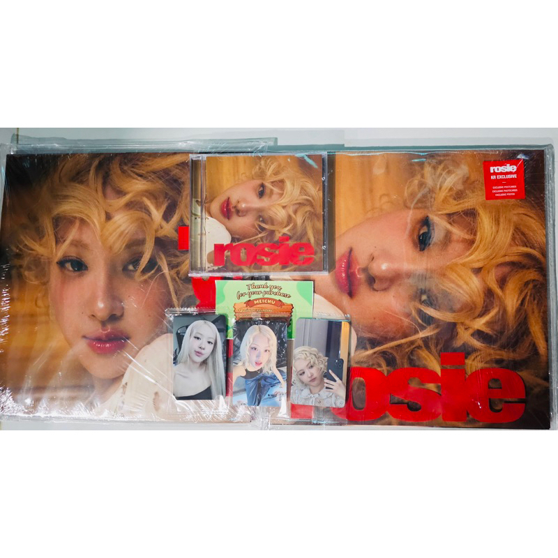 [HÀNG OFFICIAL SẴN] ALBUM ROSÉ first studio album 'rosie' Kr/Retail/Jewel