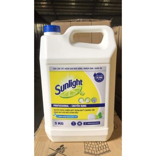  Nước rửa chén sunlight vàng can 5kg 