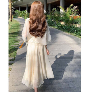 MAXI TRẮNG CỔ YẾM TAG HOA CỔ