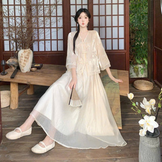 MAXI TRẮNG CỔ YẾM TAG HOA CỔ