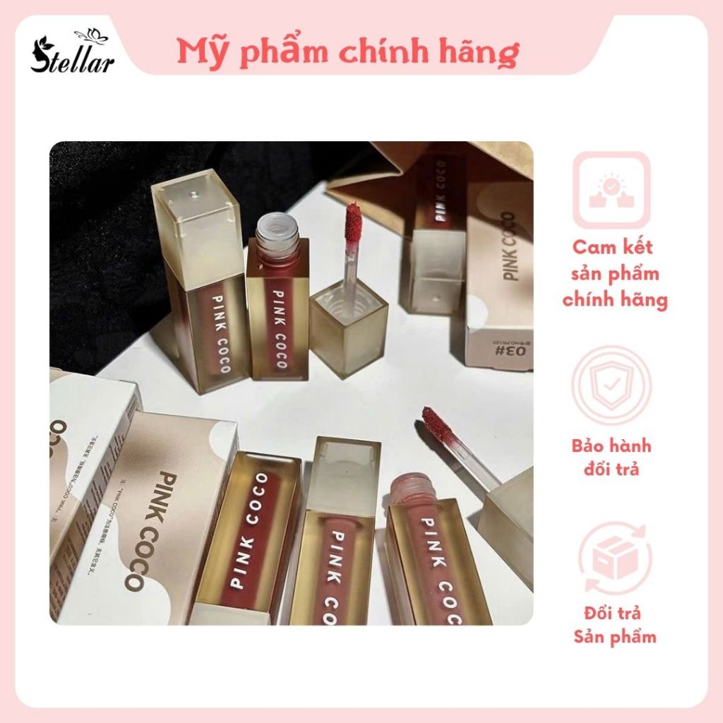 Son kem Pink Coco 01 - 04  Stellarcosmetics