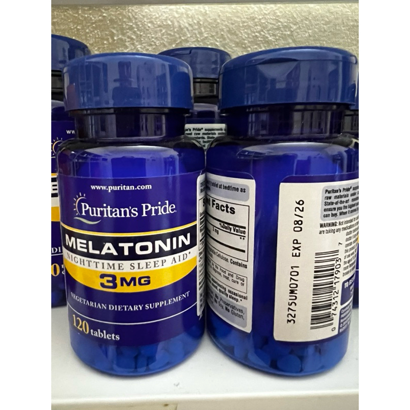 Melatonin 3m/5 mg/10mg Puritan giúp ngủ ngon