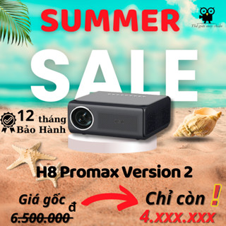 Máy Chiếu Xem Phim H8 Promaxversion 2 năm 2024 , Giọng Nói , Chuột Bay.  Mini Full HD, Hỗ Trợ 4K