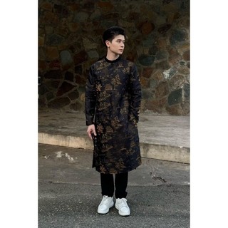 áo dài cách tân nam họa tiết