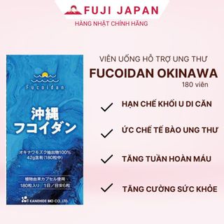  Viên Uống Fucoidan Xanh Nhật Bản 180 Viên  mẫu mới date 2027  