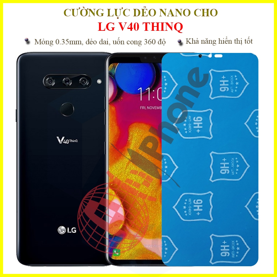 Dán cường lực dẻo nano trong hoặc nhám cho LG V40 ThinQ