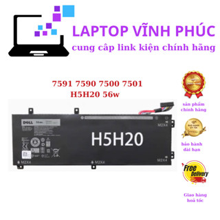 Pin laptop Dell XPS 15 9560 9570, XPS 15 2017 9560, 9560-D1845 Precision 5520 5530, H5H20 56Wh (ZIN)