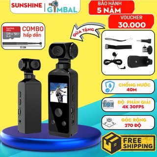  Camera Gopro Pocket 2 máy quay cầm tay 4K đa chức năng máy ảnh mini cảm biến chất lượng cao 