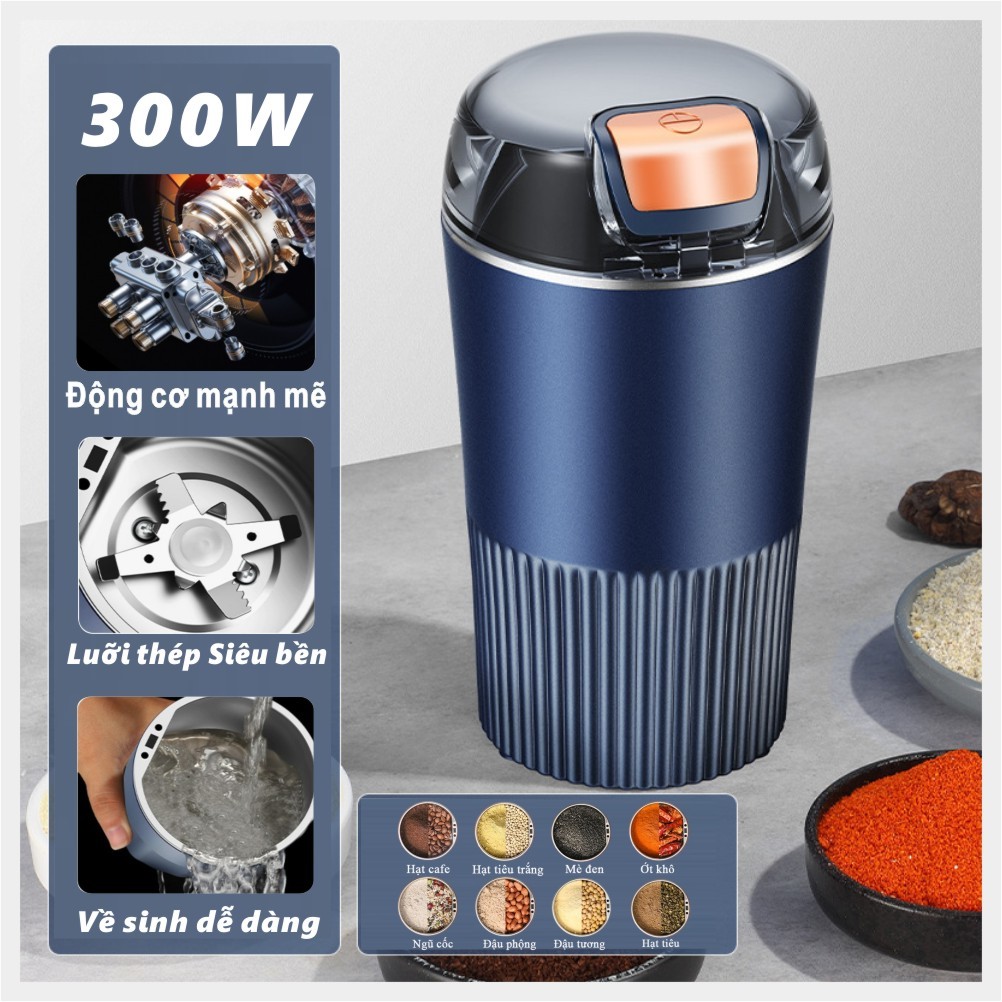 máy xay bột mịn,máy xay hạt ngũ cốc,máy say hạt khô,Lưỡi 8 Cánh cực nhanh Máy Xay inox