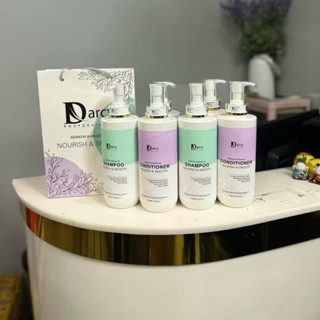   CHÍNH HÃNG  Cặp Dầu Gội Xả DARCY 800ml x2 Phục hồi hư tổn HƯƠNG NƯỚC HOA DARCY Keratin Collagen Dưỡng Tóc Siêu Mềm Mượt 