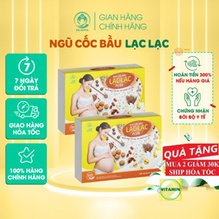 Combo (2 HỘP) Ngũ cốc Bầu Lạc Lac (hộp 30 gói)- NGŨ CỐC BẦU siêu dinh dưỡng cho mẹ và bé