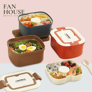 Hộp cơm giữ nhiệt Hameka 1000ml hộp đựng cơm giữ nhiệt inox 304 Fan House tặng sticker