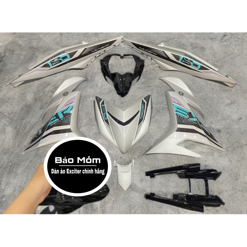 Dàn áo Exciter 150 Đen bạc nhám mẫu tem Exciter