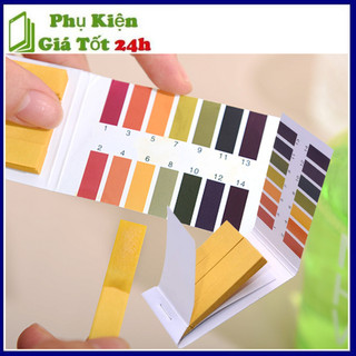Giấy quỳ tím đô nồng độ pH nước hộp 80 miếng thứ,kiểm tra độ axit dung dịch.Giấy đo pH từ 1-14 tiện#