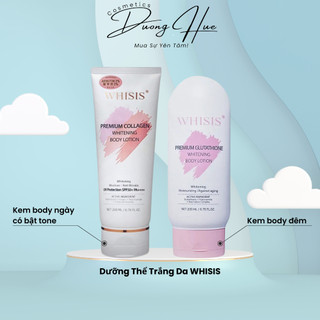  Dưỡng Thể Trắng Da WHISIS PERMIUM COLLAGEN WHITENING BODY LOTION 200ml 