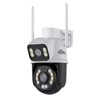 Camera IP Wifi Ngoài trời Vitacam DZ8000 8MPX 2 mắt cam xem 2 màn hình, Xoay 360 độ, Chống nước siêu bền, Màu ban đêm