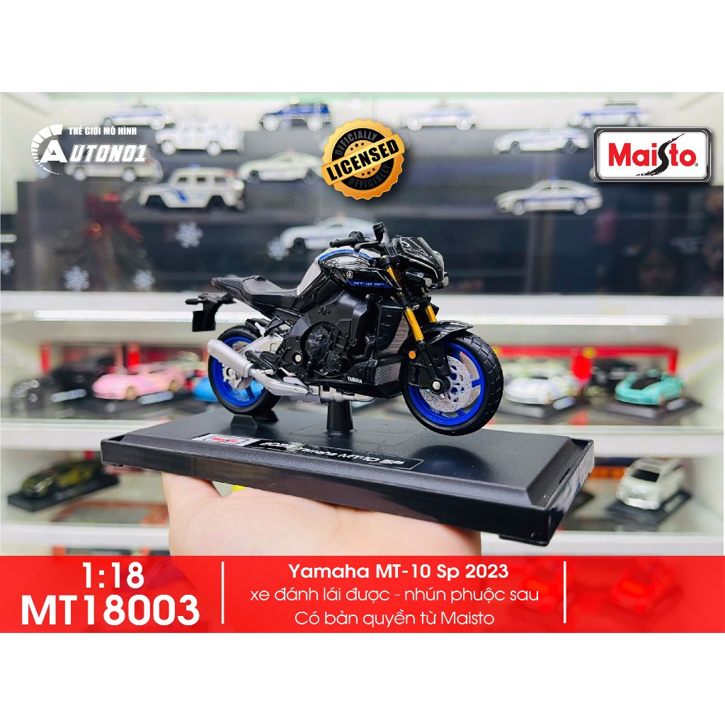 Yamaha MT-10 SP 2022 - Xe Nakedbike Thể Thao 998cc, Màu Xanh/Bạc/Đen