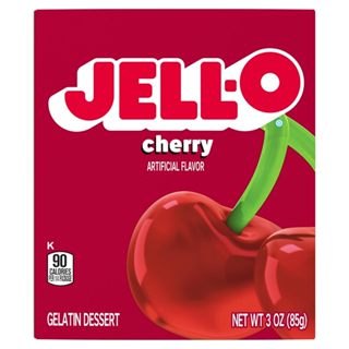  BỘT RAU CÂU - GELATIN VỊ CHERRY Jell-O Gelatin Mix 85g  3 oz  