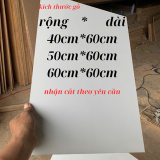  tấm ván mdf dày 8mm trắng 1 mặt ,tấm gỗ làm bảng  cánh tủ .... 