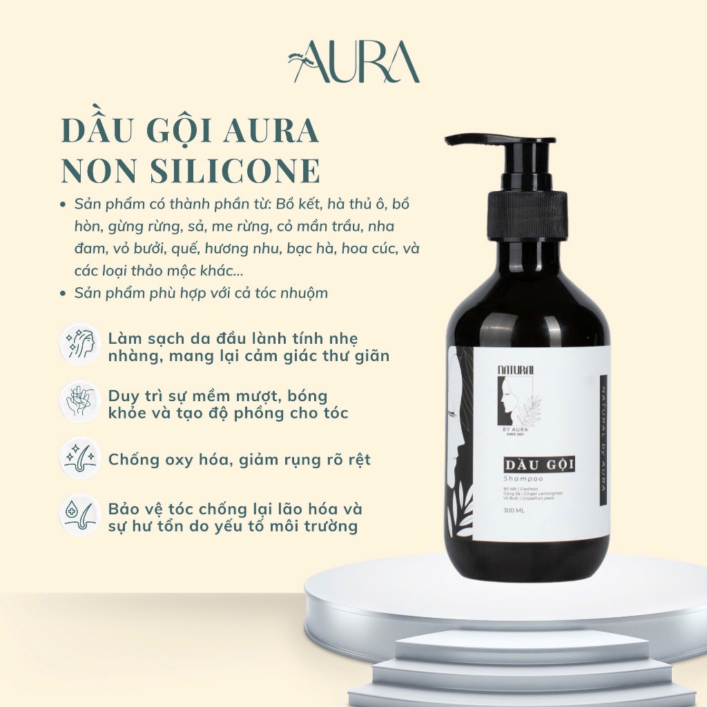 Dầu gội Aura Non Silicone