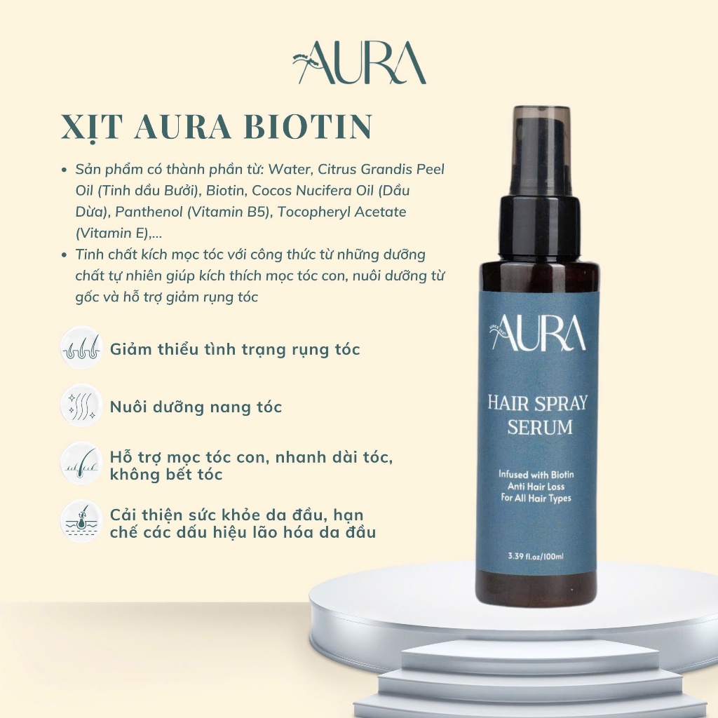 Tinh Chất Kích Mọc Tóc Aura