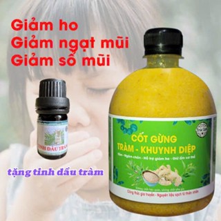  Cốt gừng tràm khuynh diệp ngâm chân - pha tắm cho bé chai 500ml 