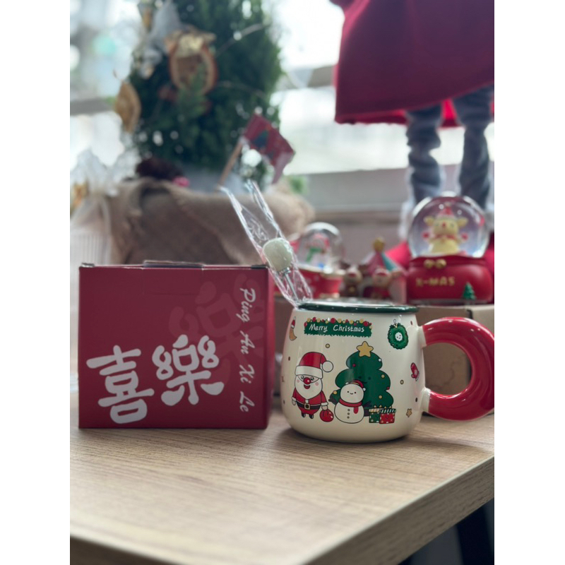 Ly Sứ Hoạ Tiết Noel Dễ Thương, Ly Sứ Noel, Dùng Làm Quà Giáng Sinh, Quà Noel  - YELLO