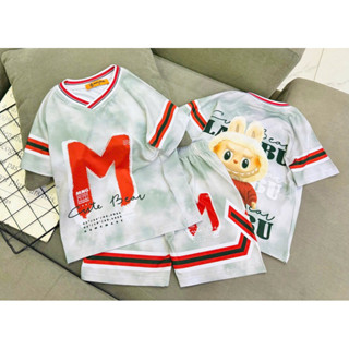 Đồ bộ thun lạnh cho bé trai in hoạt hình dài tay ngắn tay size từ 10 đến 40kg