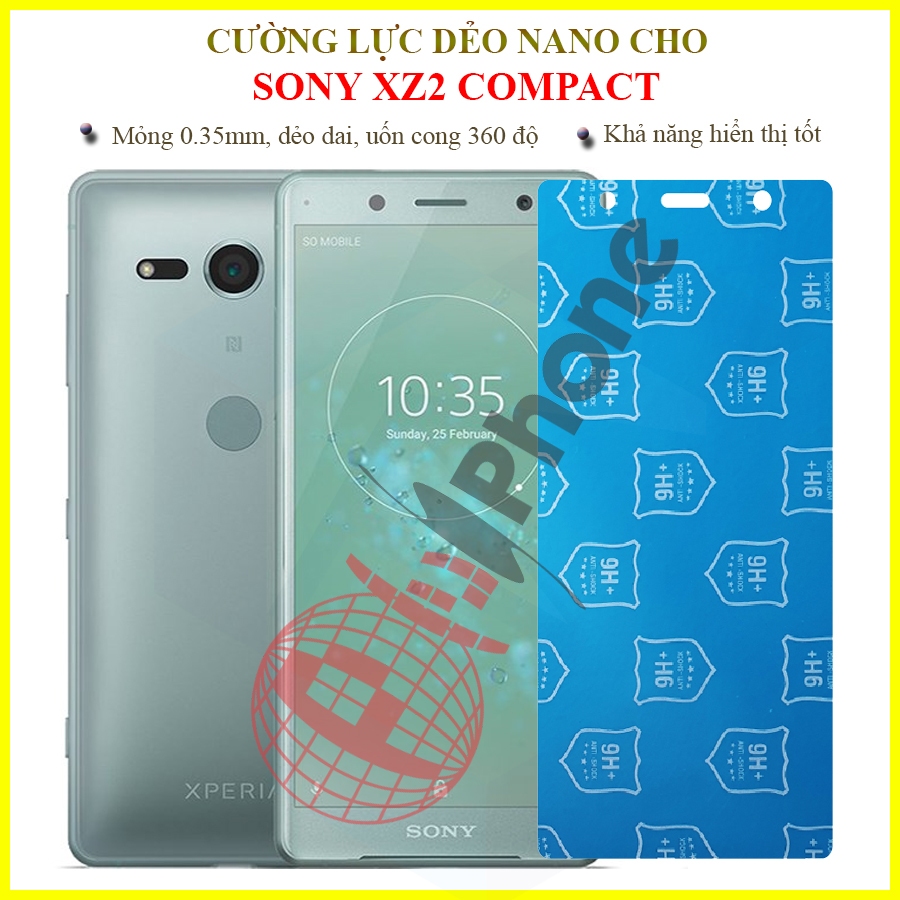 Dán cường lực dẻo nano trong hoặc nhám cho Sony XZ2 Compact