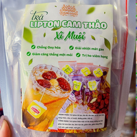 Set Trà lipton Cam Thảo Xí Muội 350g ( loại gói )